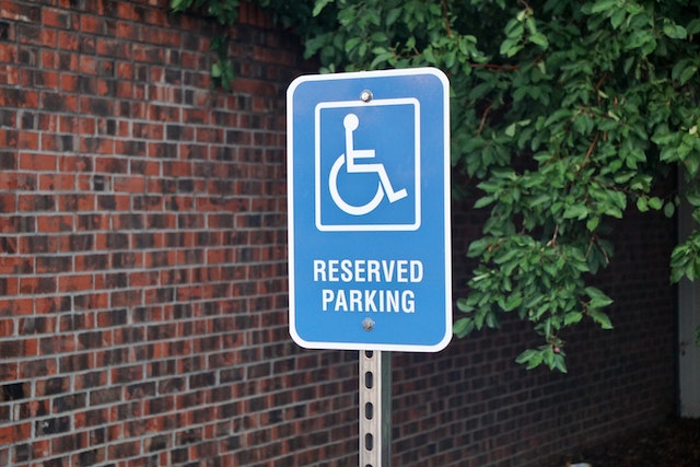 handicap parking sign